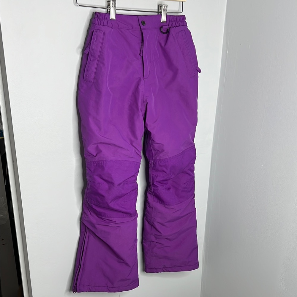 Kids Squall Waterproof Insulated Iron Knee Snow Pants Purple Girls size 10